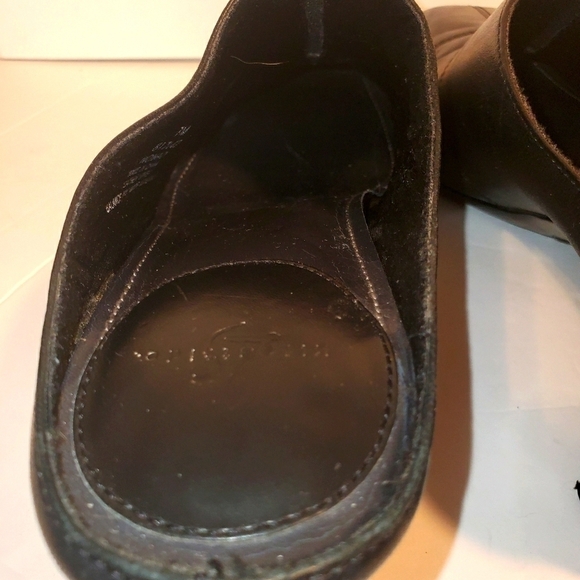 LIFESTRIDE BLACK LEATHER OPENBACK SLIDES SIZE 7 - Picture 15 of 15